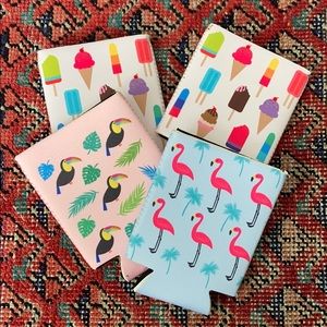 Colorful Koozies: Tropical and Ice Cream Prints